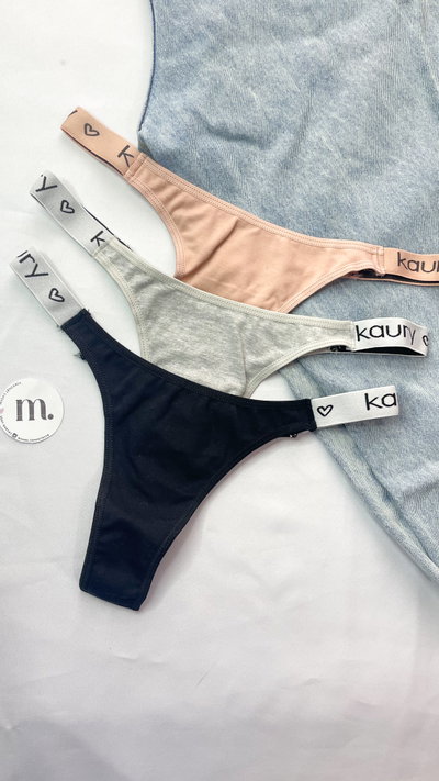 Pack x 3 less kaury algodón 