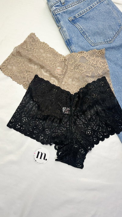 Culotte x 2 de encaje