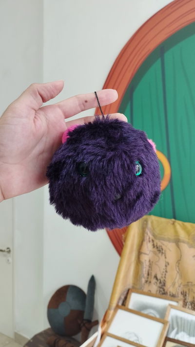 Llavero de peluche micropuff