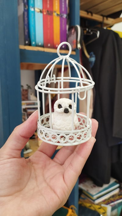 Lechuza en jaula - Harry Potter 