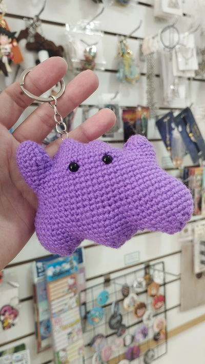 Llavero de Ditto de crochet - Pokémon 
