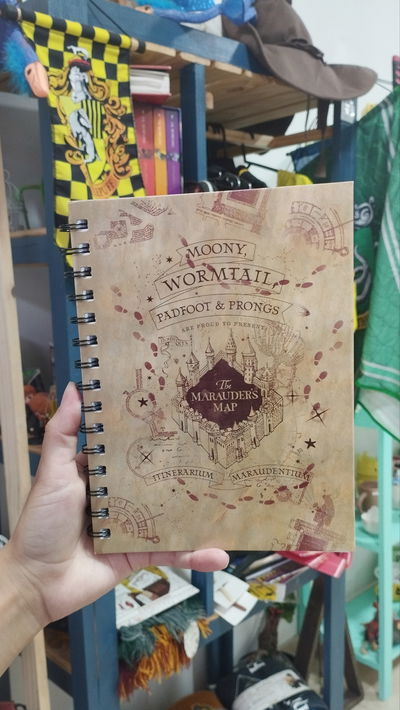 Cuadernillo del mapa del merodeador - Harry Potter 