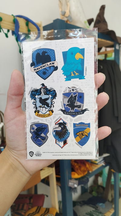 Plancha de stickers de Ravenclaw - Harry Potter 