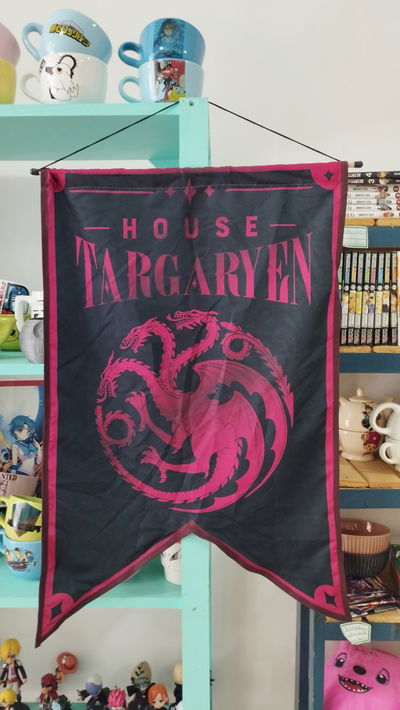 Banderín de casa Targaryen - Juego de tronos 
