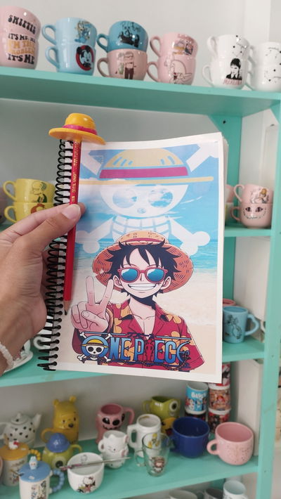 Combo de cuaderno y lápiz de Luffy - One piece
