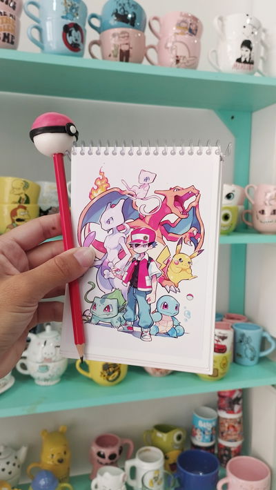 Combo de anotador y lápiz de Pokémon 