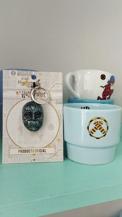 Combo de taza y llavero de Harry Potter 