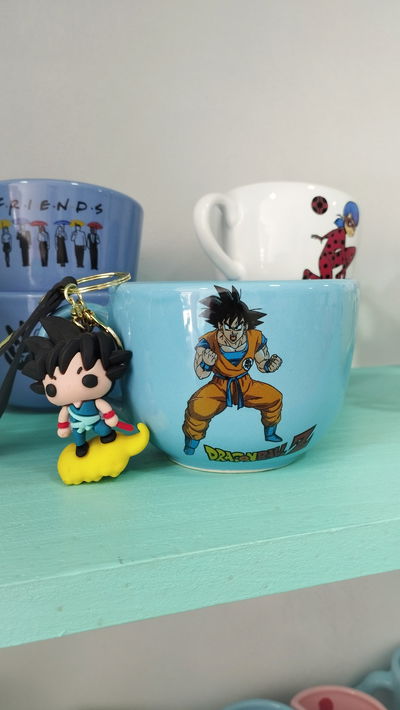 Combo de tazón y llavero de Dragón Ball 