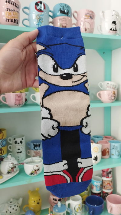 Medias caña alta de Sonic