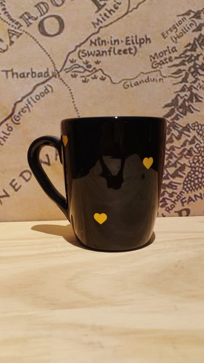 Taza de corazones 