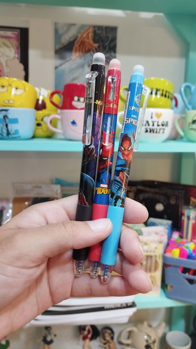 Lapicera borrable de Spiderman 