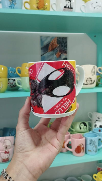Taza de plástico de Spiderman 