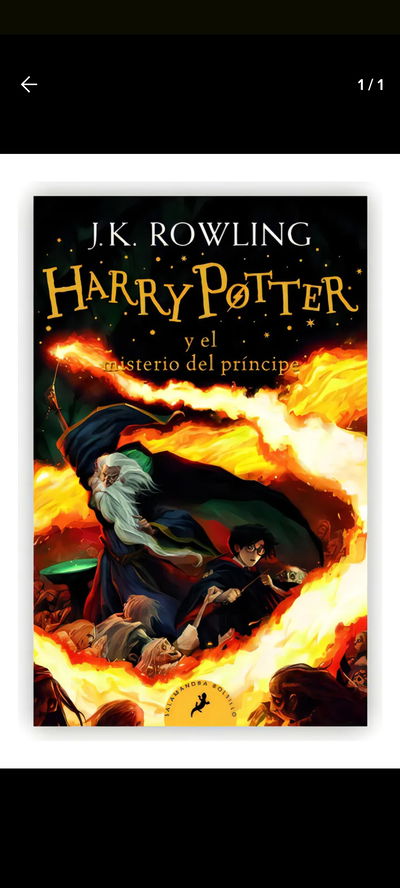 Libro de Harry Potter y Príncipe mestizo