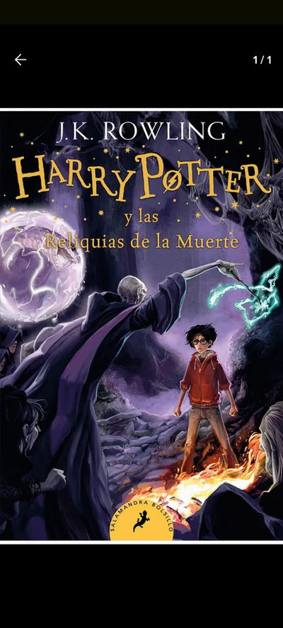 Libro de Harry Potter y las reliquias de la muerte