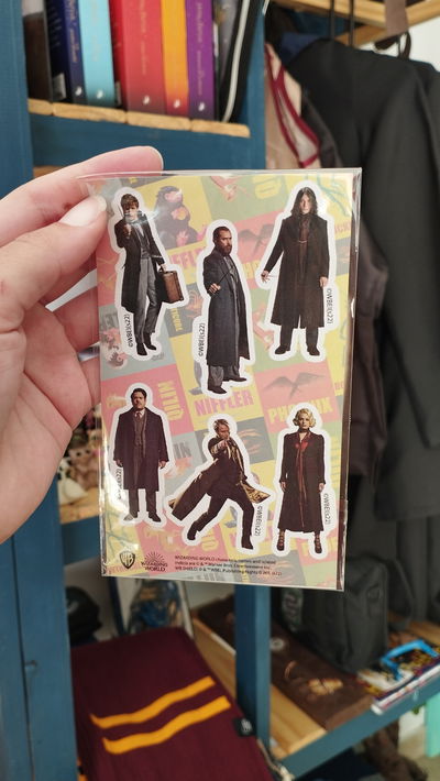 Plancha de stickers de Animales Fantásticos - Harry Potter 