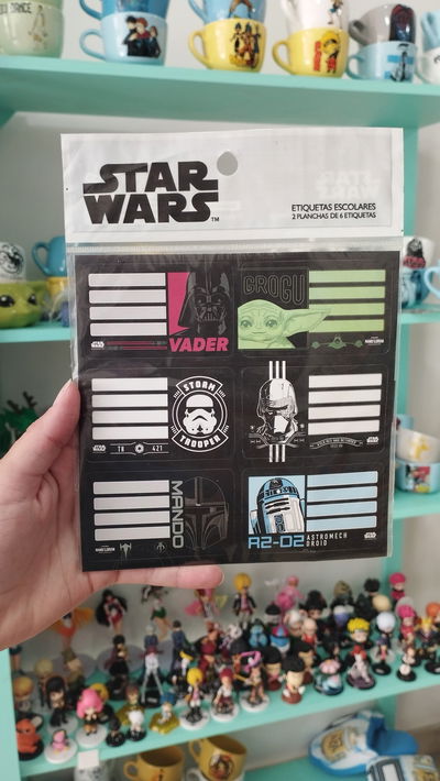 Etiquetas escolares de Star Wars 