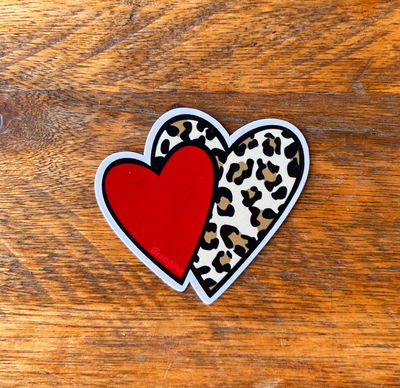 Corazon print y rojo