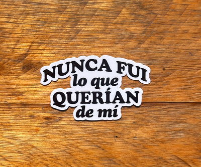 Nunca fui lo que..