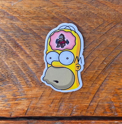 Homero con un mono