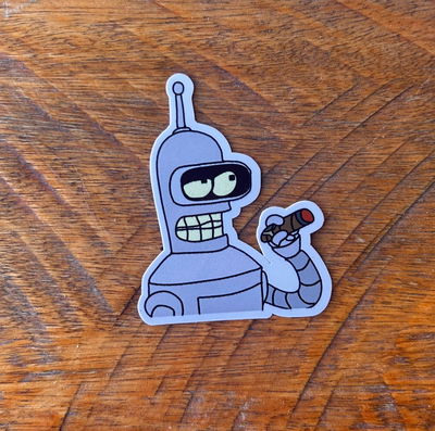 Bender con un cigarrillo 