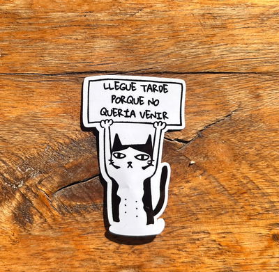 Llegue tarde porque no...