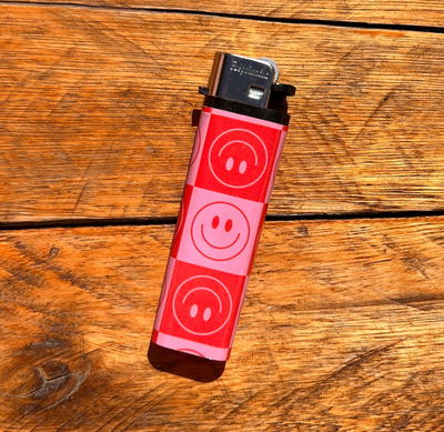 Rojo con caritas 