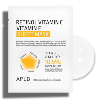 APLB - Mascarilla Retinol Vitamin C Vitamin E Sheet Mask