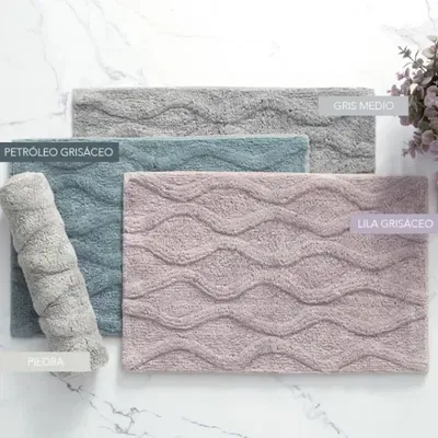 Alfombra de Baño Algodón Premium Jacquard 60x40 cm - Jean Cartier