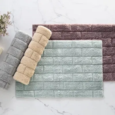 Alfombra de Baño Absorbente Jacquard 100 Algodón - Jean Cartier