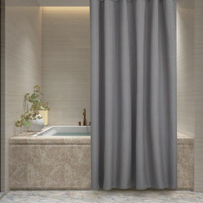 Set de Baño Cortina teflonada con estampa con Ganchos - Jean Cartier