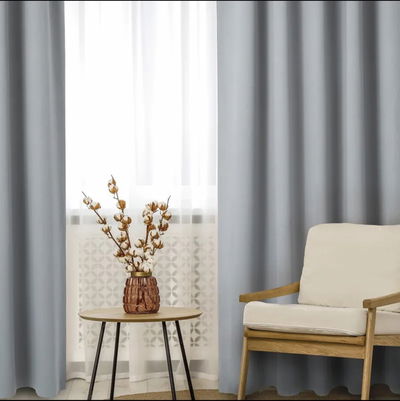 Juego de Cortinas 145x205 cm Blackout liso Jacquard - Jean Cartier