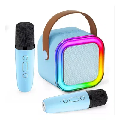 Parlante Con 2 Microfono Inalambrico Karaoke Mini Bluetooth