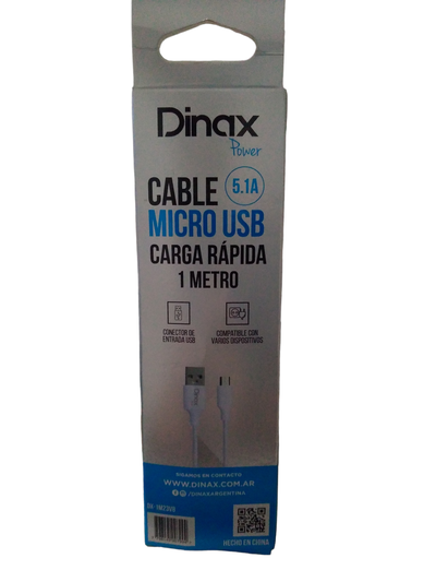 CABLE USB CARGA RÁPIDA Y DATOS 5.1 A dinax
