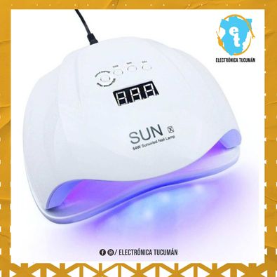 CABINA PARA UÑA UV LED SUN 54W UÑAS ESCULPIDAS GELIFICADAS SEMIPERMANENTES SECADO UV