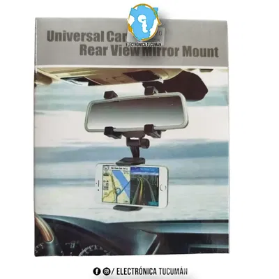 PORTA CELULAR PARA AUTO SOPORTE UNIVERSAL ESPEJO RETROVISOR