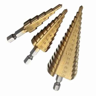 Kit 3 Mechas Escalonada Baño Titanio 4-32 Milímetros