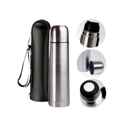 TERMO BALA ALUMINIO CON FUNDA 1L