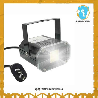 Flash Led Blanco Frio Fiesta Audioritmico Regulable 220v