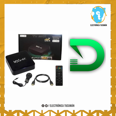 CONVERTIDOR SMART TV BOX 4K + 1 mes de Tv digital premium