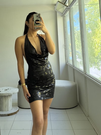 Vestido buche lentejuelas