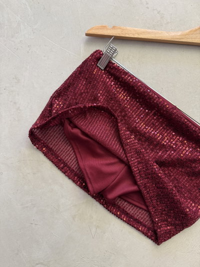 Mini con short lentejuelas