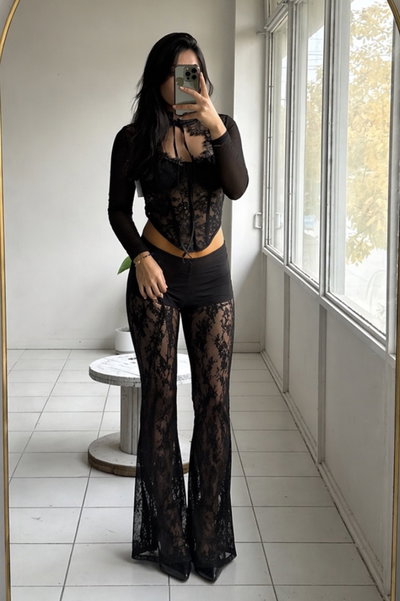 Pant encaje con short incluido