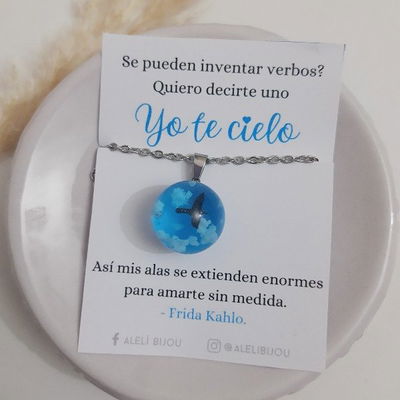 Collar Cielo Celeste
