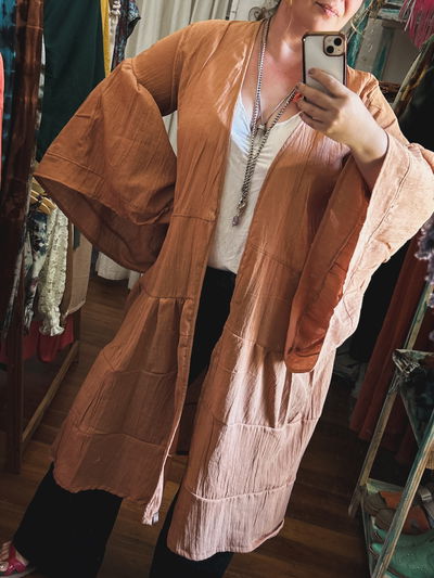 Kimono bohem dulce de leche