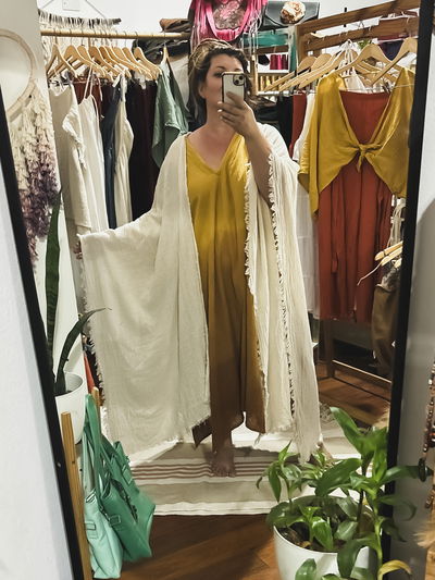 Kimono / pashmina Raiz - Crudo