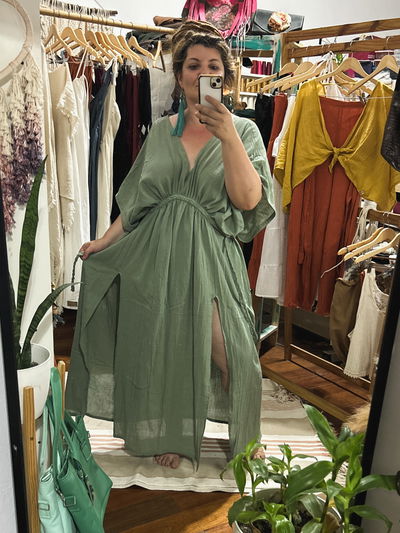 Vestido Sublime - verde seco