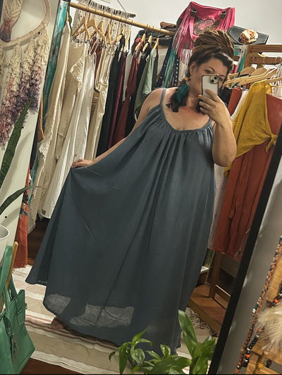 Vestido marea Azul acero