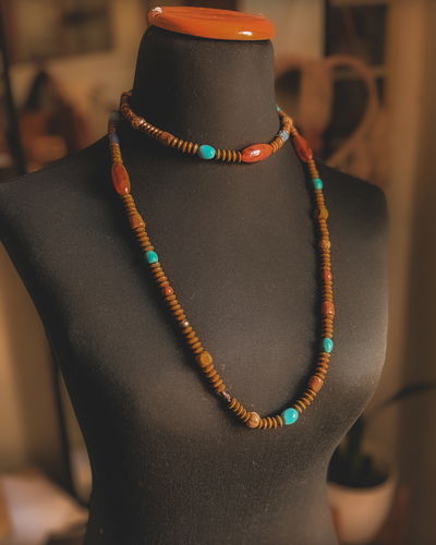 collar largo artesanal