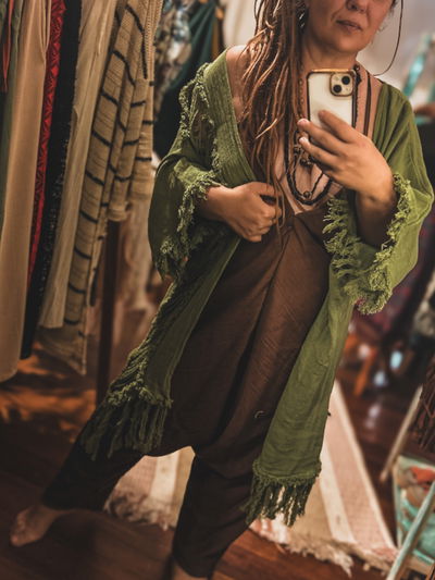 Kimono desert verde