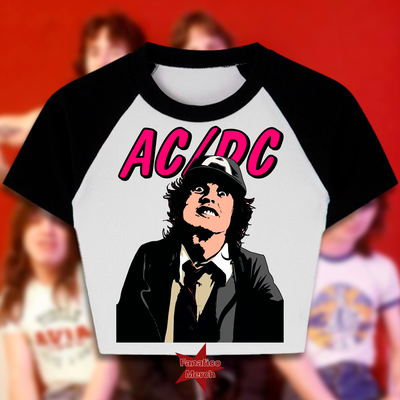 Baby Tee Bicolor - AC/DC II